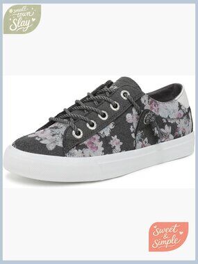 Womens Fashion Sneakers Vegan Cushioned Footbed Lace Up Bloom Foam Comfort Shoes